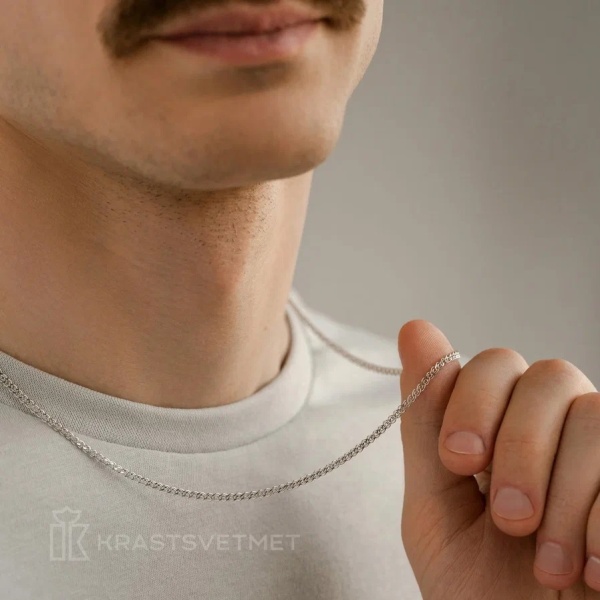 Цепь из серебра 925, плетение «Нонна»